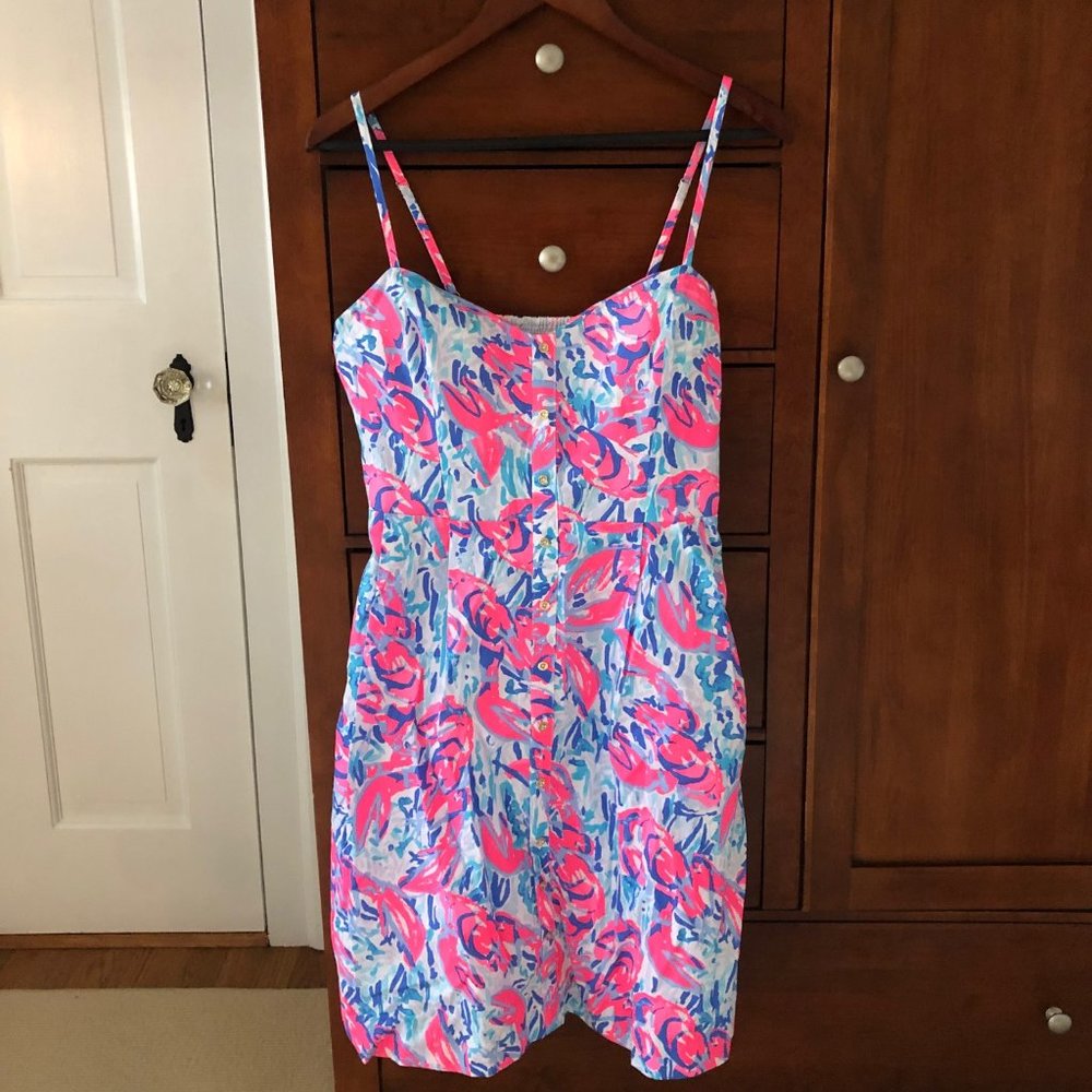 Lilly Lobster Print Sun Dress